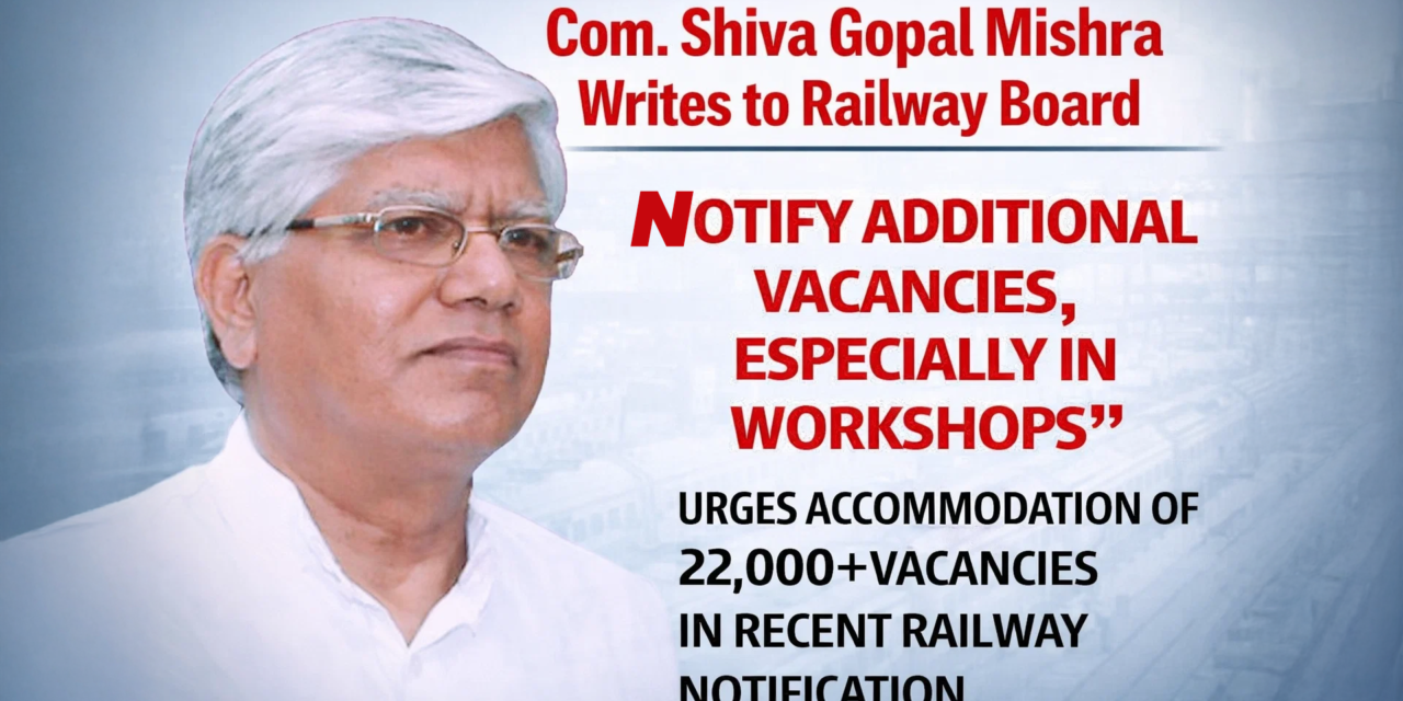 Request for revision of vacancy assessment for RRB Group ‘D’ Recruitment 2026