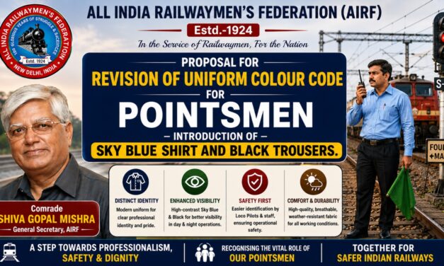 Proposal for Revision of Uniform Colour Code for Pointsmen – Introduction of Sky Blue Shirt and Black Trousers.