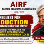 Request for reduction in the minimum qualifying service for eligibility to appear in the Limited Departmental Competitive Examination (LDCE)