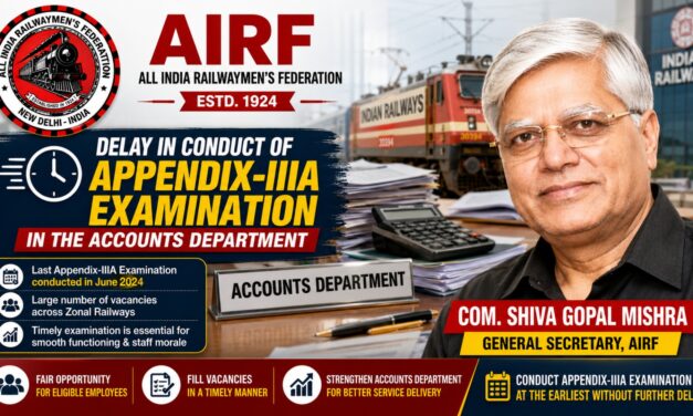 Delay in conduct of Appendix-IIIA Examination in the Accounts Department